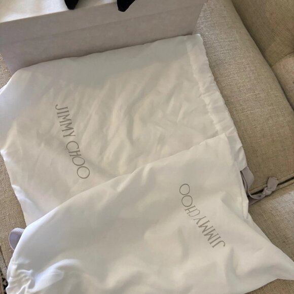 jimmy choo orb pump 95 size 37 black velvet with crystal orb - Picture 10 of 10